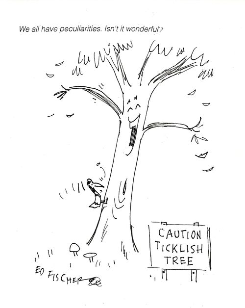 Caution: Ticklish Tree.