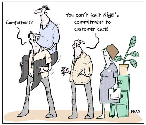 'You can't fault Nigel's commitment to customer care!'