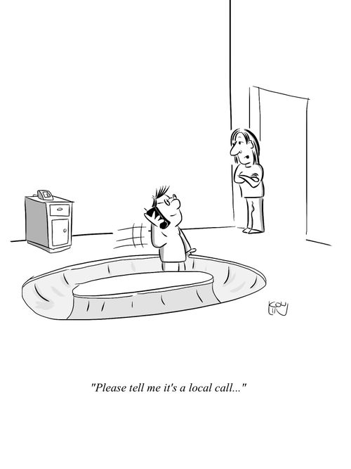 'Please tell me it's a local call...'