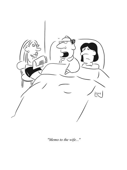'Memo to the wife...'