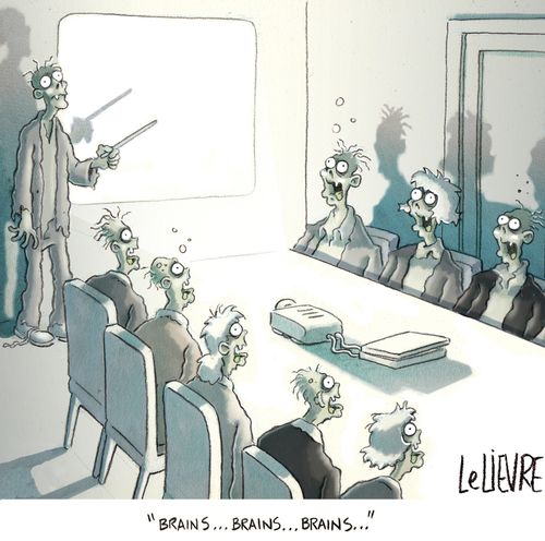 'Brains...brains...brains.'