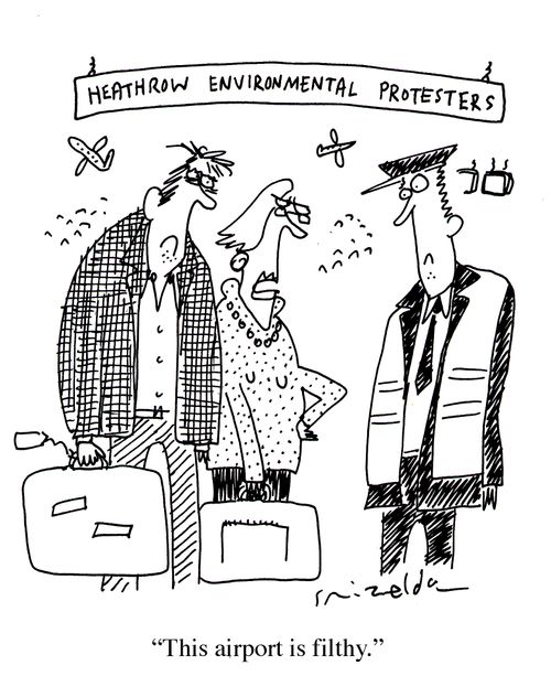 Heathrow Environmental Protestors - 'This airport is filthy.'