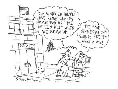 'I'm worried they'll have some crappy name for us like 'millenials' when we grow up.'