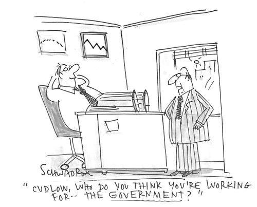 'Cudlow, who do you think you're working for...the government?'