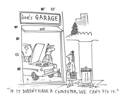 'If it doesn't have a computer, we can't fix it.'