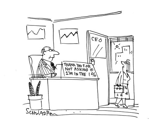 CEO says: Thank you for not ask if I'm in  top 1%.