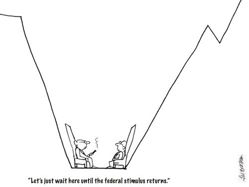 'Let's just wait here until the federal stimulus returns.'