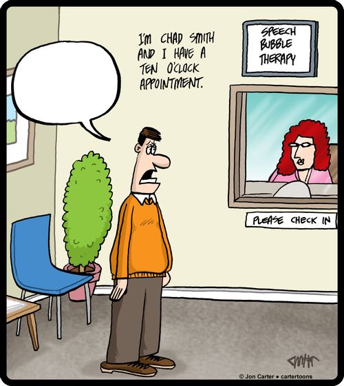 'I'm Chad Smith and I have a ten o'clock appointment.'