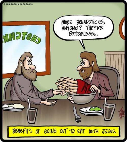 Benefits of going out to eat with Jesus.