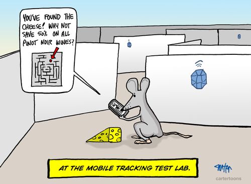 At the mobile tracking test lab.