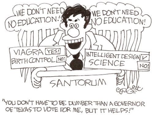 'You don't have to be dumber than a governor of Texas to vote for me, but it helps!'