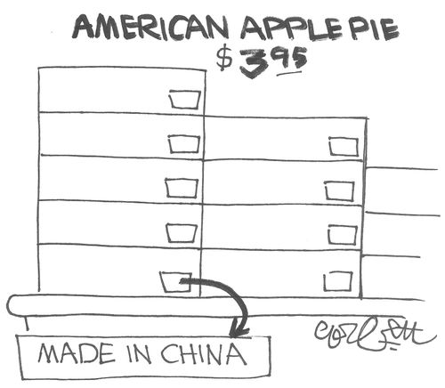 American Apple Pie, $3.95...Made in China.