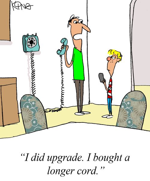 'I did upgrade. I bought a longer cord.'