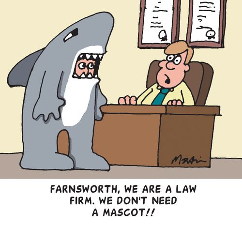 'Farnsworth, we are a law firm. We don't need a mascot!!'