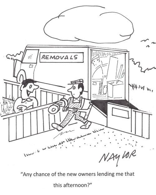 'Any chance of the new owners lending me that this afternoon?'