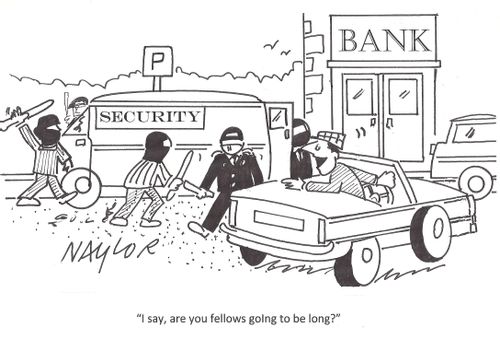 'I say, are you fellows going to be long?'