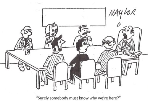 'Surely somebody must know why we're here?'