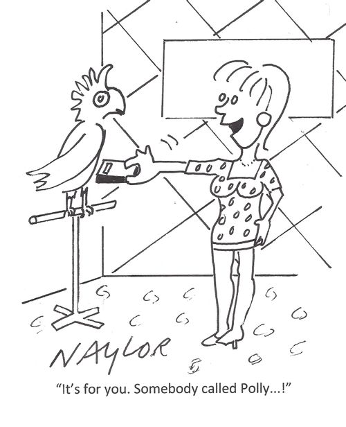 'It's for you. Somebody called Polly...!'