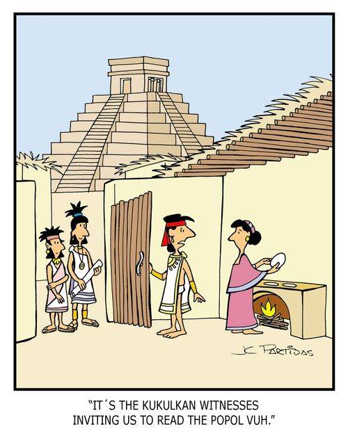'It's the Kukulkan witnesses inviting us to read the Popol Vuh.'