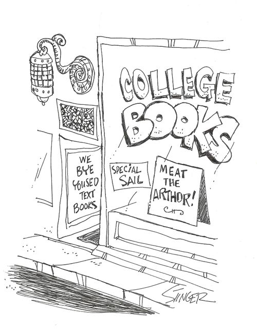 College Books: Meat the Arthor. . . Special Sail. . . We Bye Yoused Text Books.