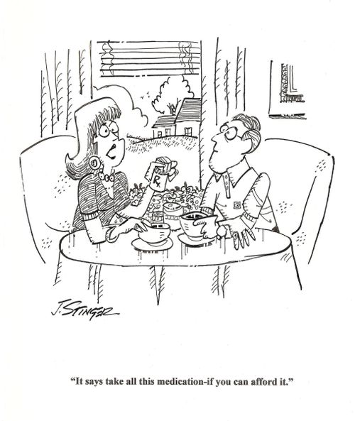 'It says take all your medication,if you can afford it.'