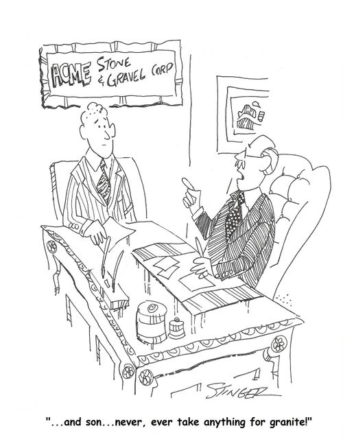 '...never take anything for granite!'