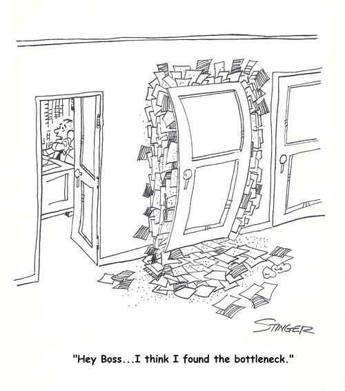 'Hey boss...I think I found the bottleneck.'