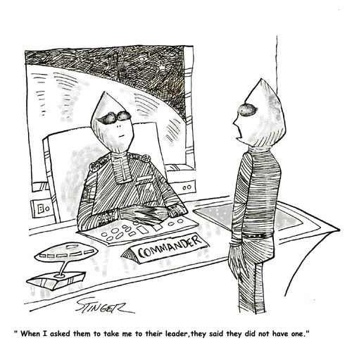'When I asked them to take me to to their leader,they said they did not have one.'
