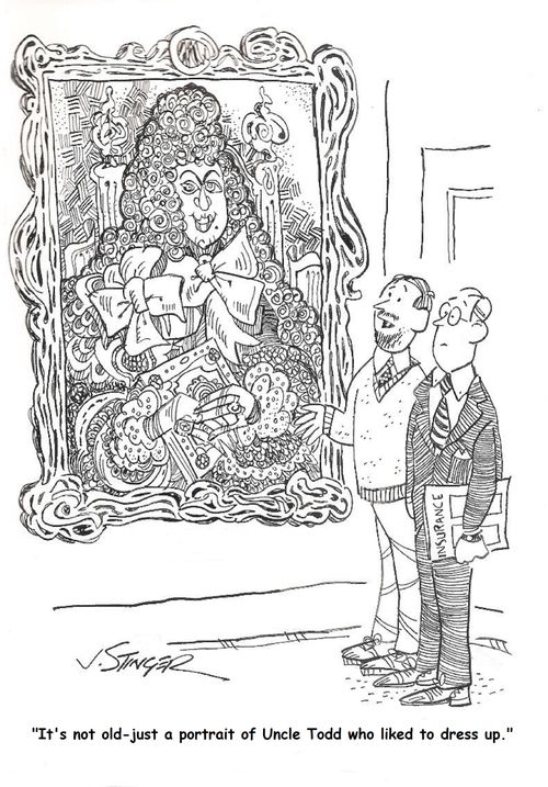 'It's not old-just a portrait of Uncle Todd who liked to dress up.'