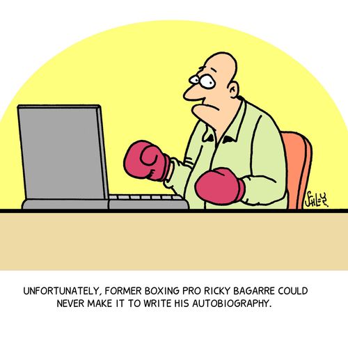 Unfortunately, former boxing pro Ricky Bagarre could never make it to write his autobiography.