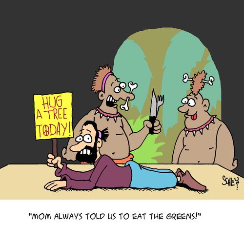'Mom always told us to eat the greens!'