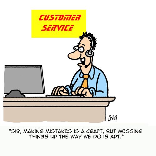'Sir, making mistakes is a craft, but making things up the way we do is art.'