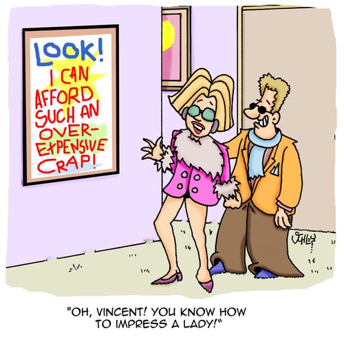 'Oh, Vincent! You know how to impress a lady!'
