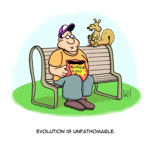 Evolution is unfathomable.