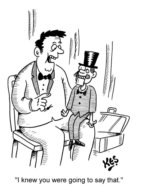 'I knew you were going to say that.'