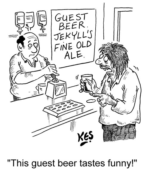 'This guest beer tastes funny!'