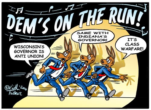 Dem's on the Run in Wisconsin & Indiana!