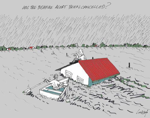 'Has the bushfire alert been cancelled?'
