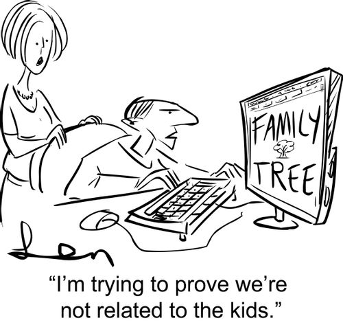 'I'm trying to prove we're not related to the kids.'