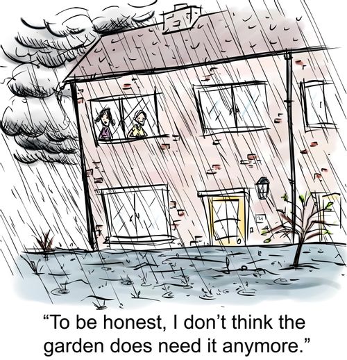 'To be honest, I don't think the garden does need it anymore.'