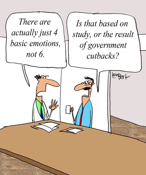 'There are actually just 4 basic emotions, not 6.' 