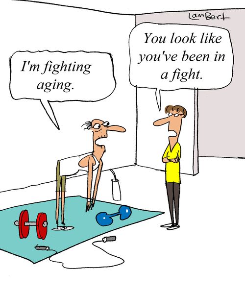 'I'm fighting ageing.'
