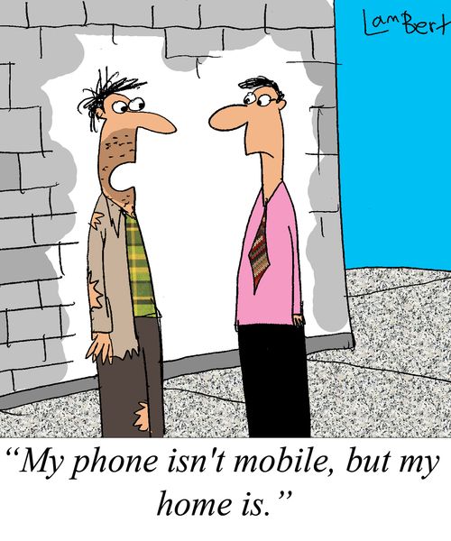 'My phone isn't mobile, but my home is?'
