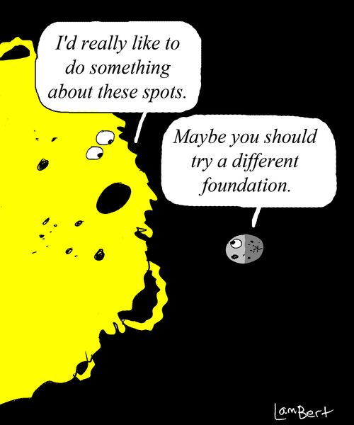 'I'd really like to do something about these spots.'