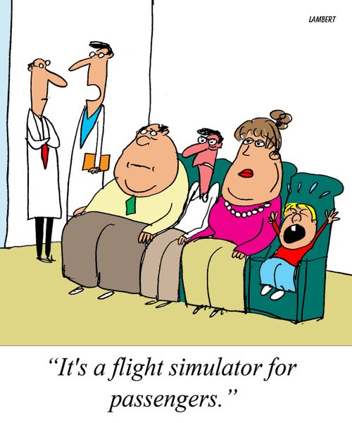 'It's a flight simulator for passengers.'