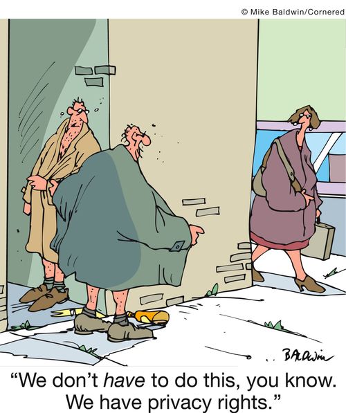 'We don't have to do this, you know. We have privacy rights.'