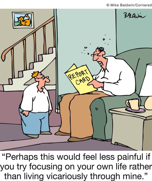 'Perhaps this would feel less painful if you try focusing on your own life rather than living vicariously through mine.'