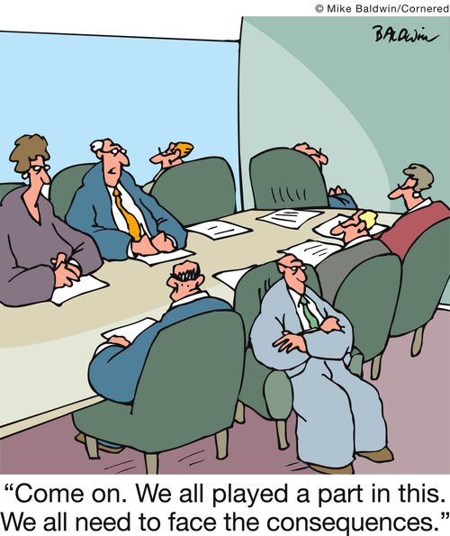 'Come on. We all played a part in this. We all need to face the consequences.'