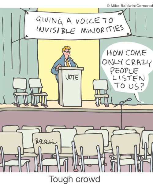 Tough crowd