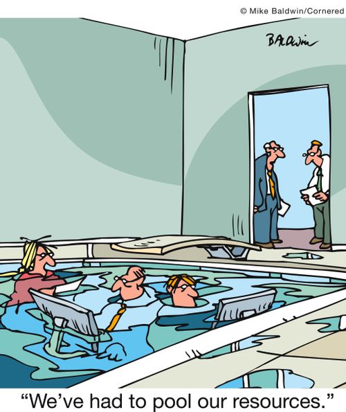 'We've had to pool our resources.'